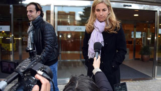 Arantxa Sánchez Vicario y Josep Santacana.