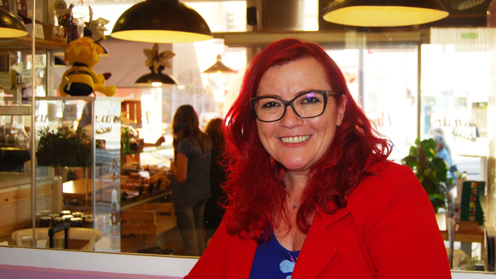 o La matemática Clara Grima, durante la presentación de su último libro en Madrid.