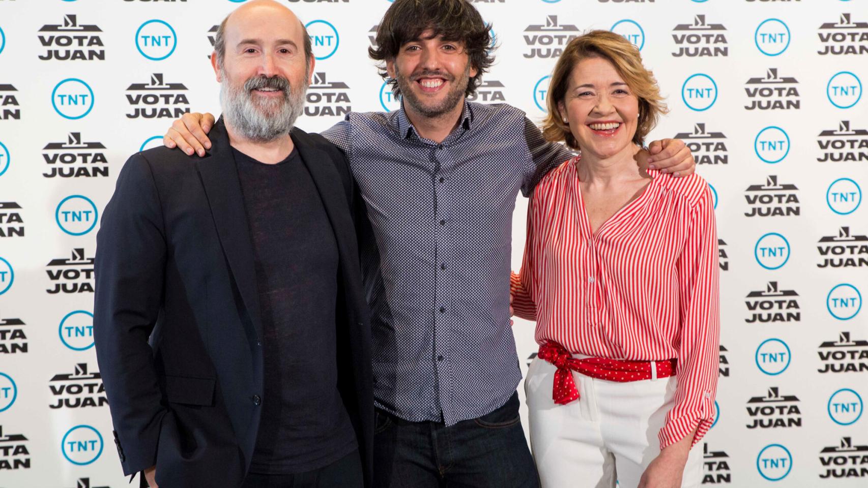 Javier Cámara, Diego San José y María Pujalte.