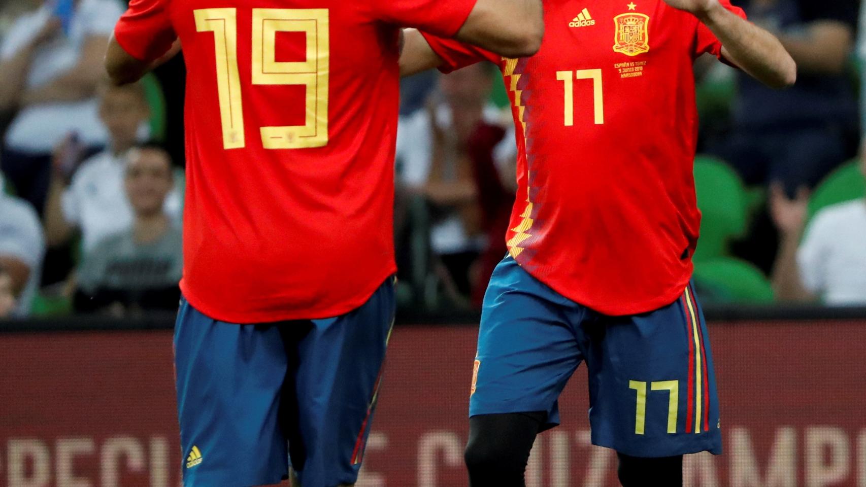 Diego Costa e Iago Aspas.
