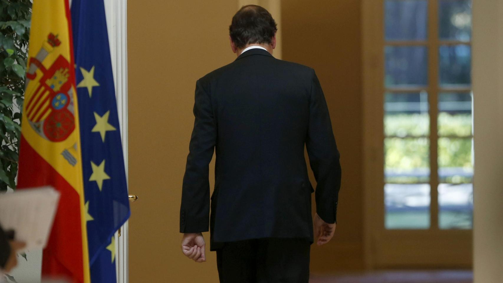 El expresidente del Gobierno, Mariano Rajoy, en La Moncloa.