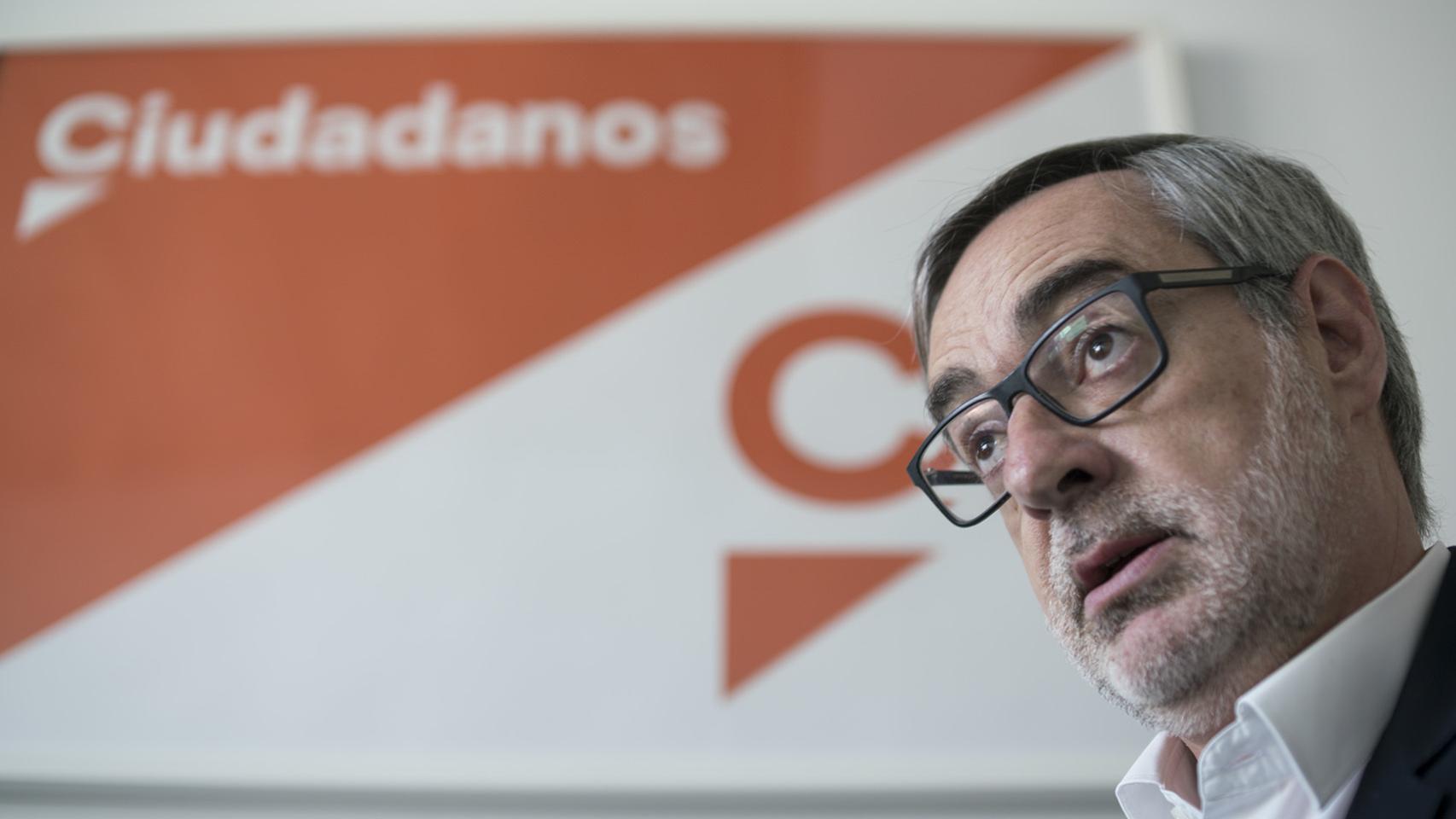 José Manuel Villegas, en los despachos de Cs en el Congreso.