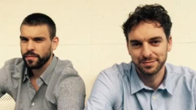 Marc y Pau Gasol. Foto: Instagram (@paugasol)