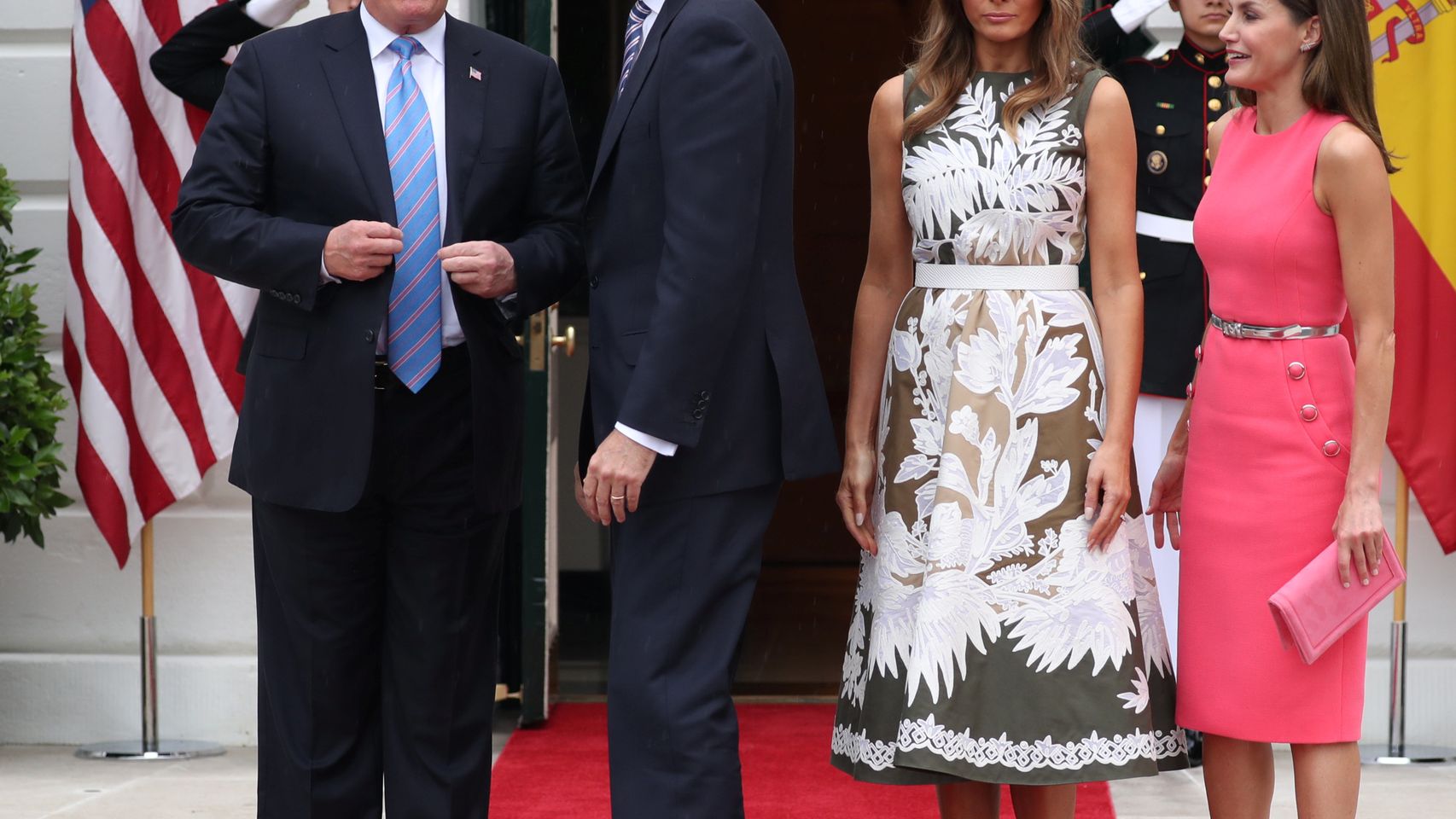 Trump y los Reyes este martes en la Casa Blanca