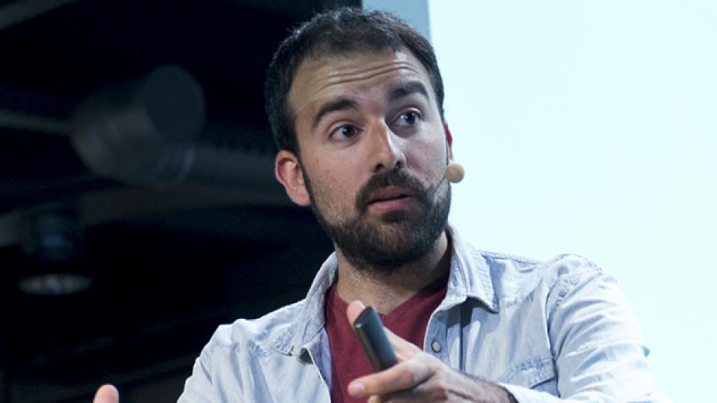 Aitor Sánchez durante la presentación de su libro 'Mi dieta ya no cojea' en la Fundación Telefónica. (Archivo)