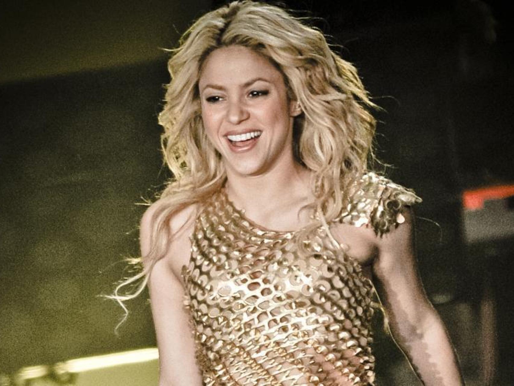 La cantante Shakira en concierto.