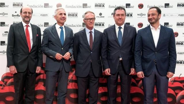 Guirao y Sastrón juntos en la última entrega de los Premios Max.