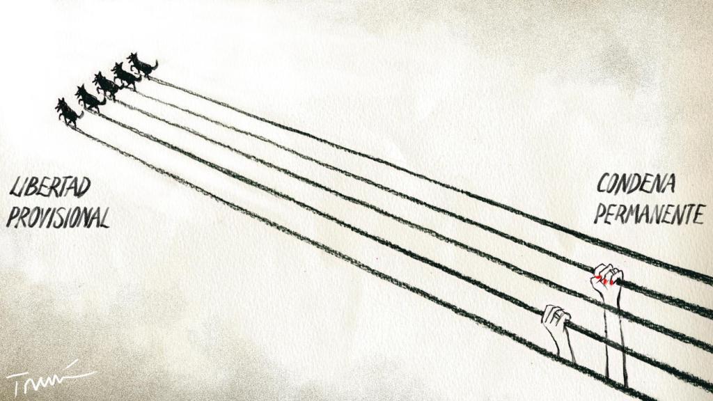 La manada y la víctima.