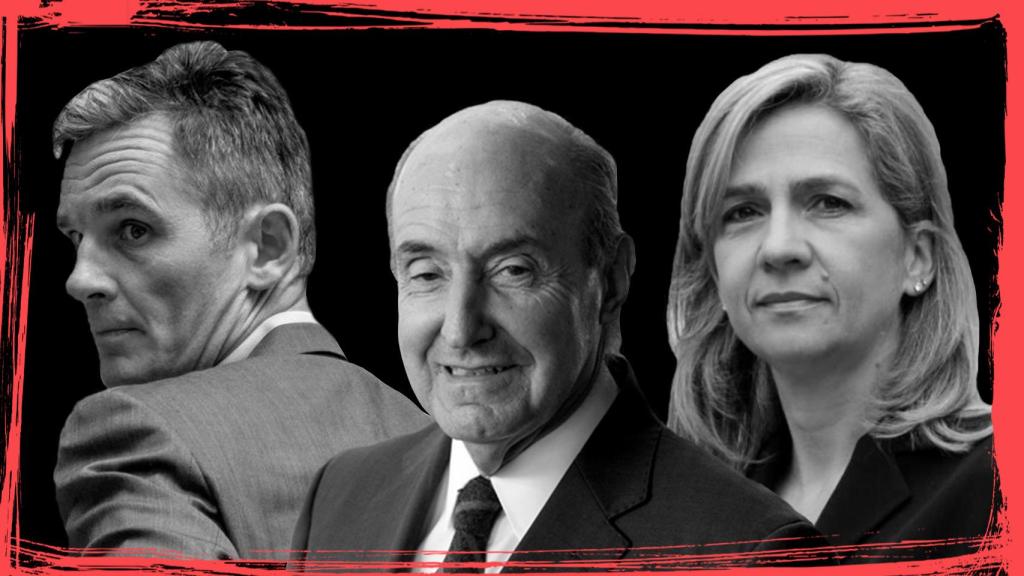 Iñaki Urdangarin, Miquel Roca y Cristina de Borbón.