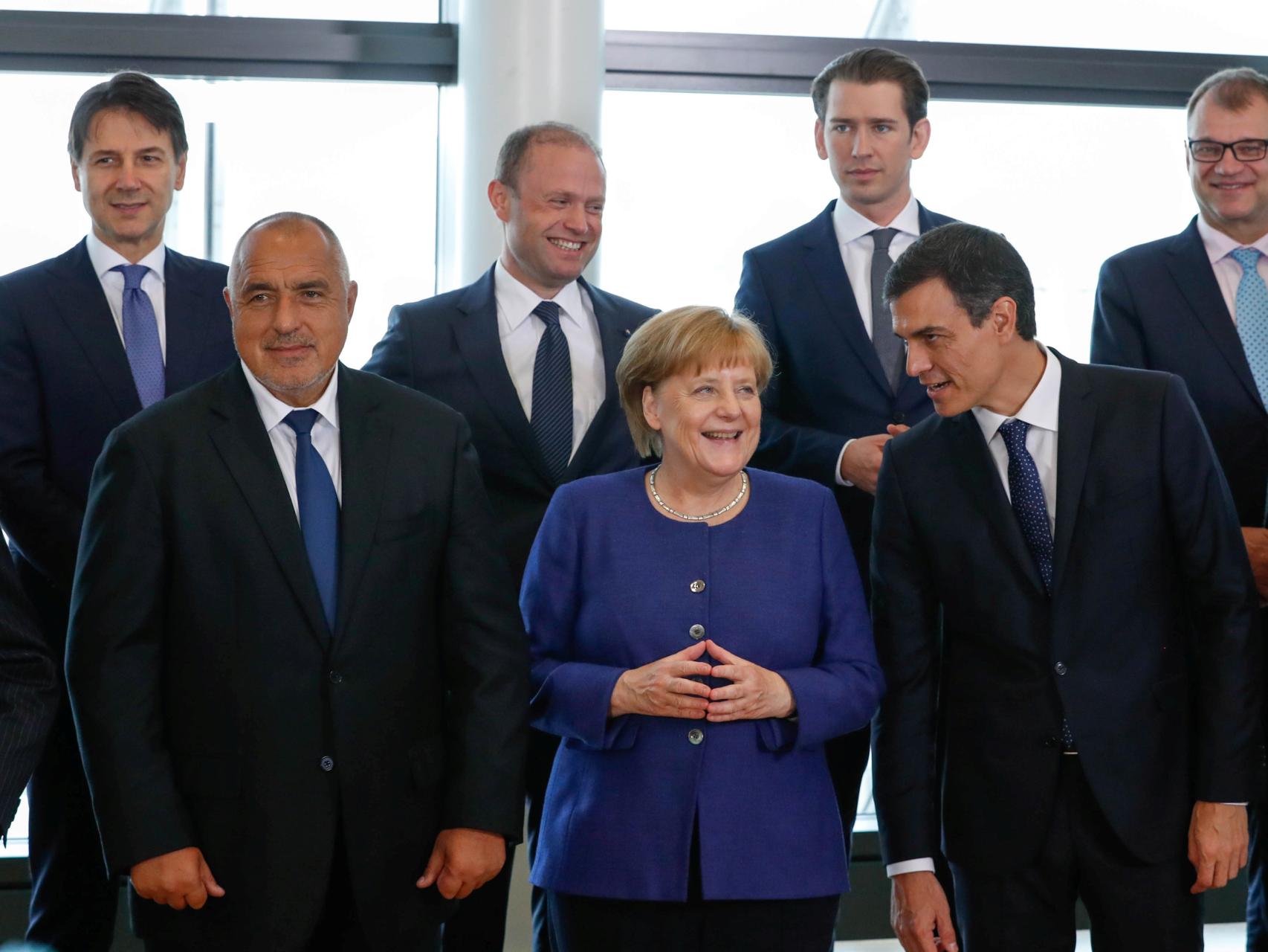 La foto de familia de la minicumbre de Bruselas