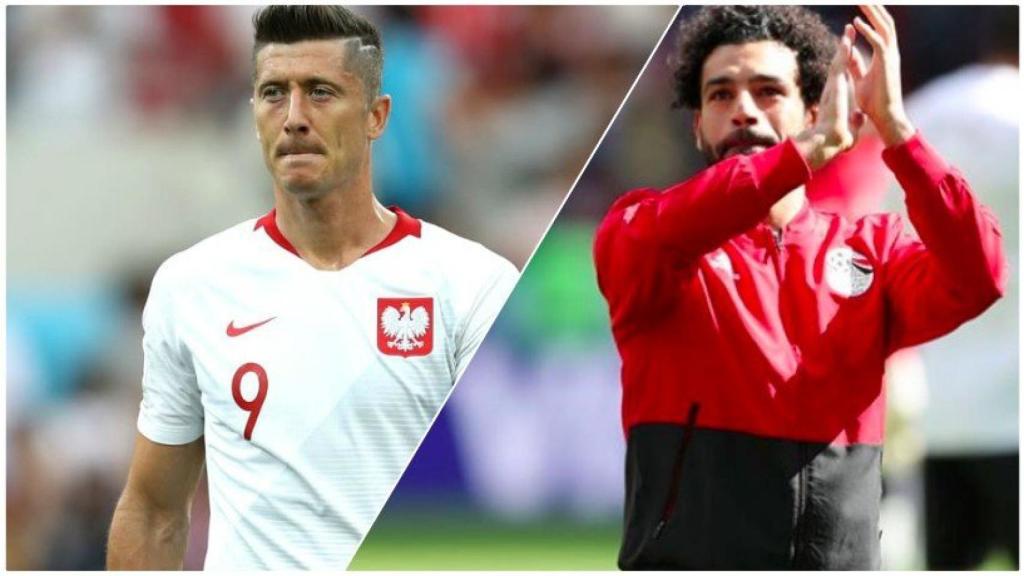 Lewandowski y Salah