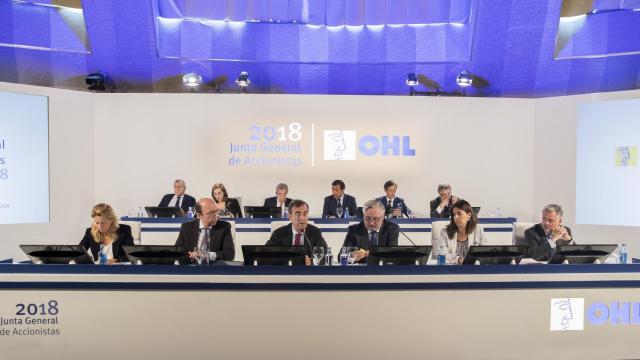 Junta de Accionistas de OHL celebrada en Madrid.