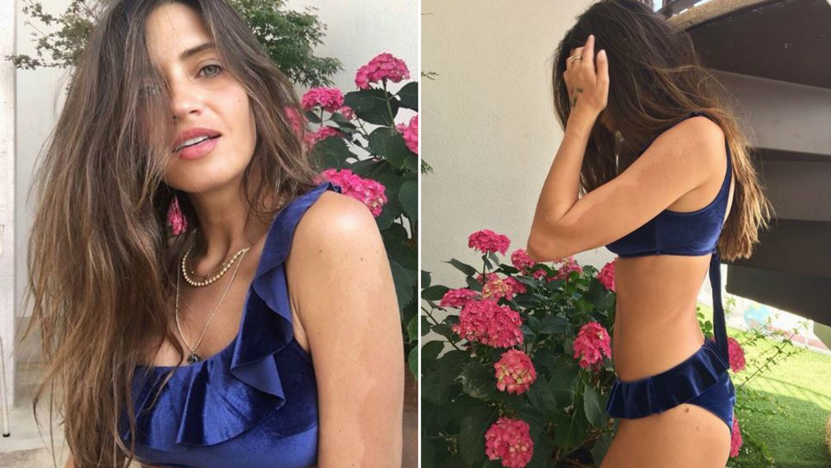 Sara Carbonero y el bikini azul eléctrico.