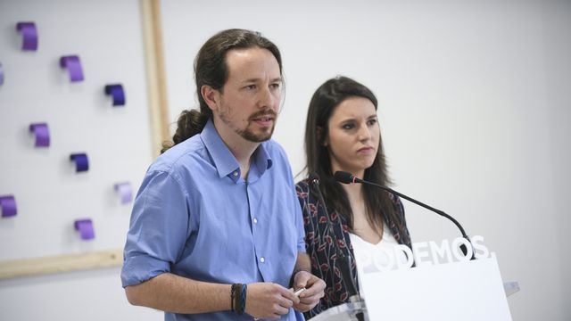 Pablo Iglesias e Irene Montero.