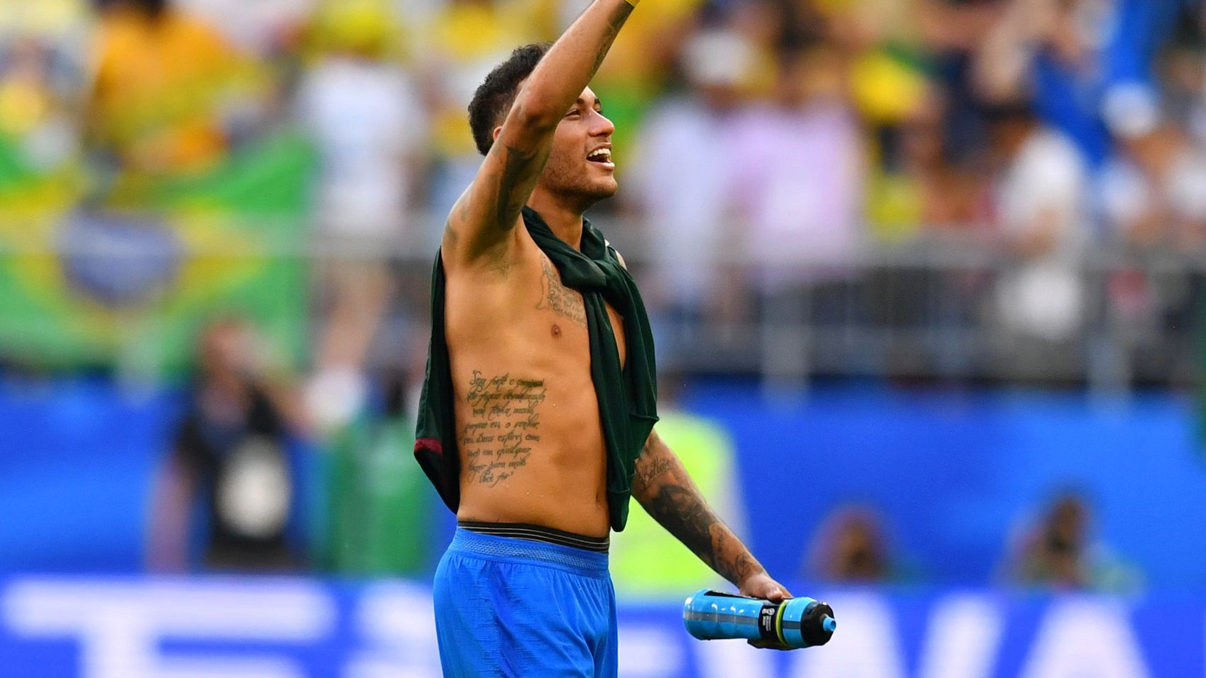 Neymar, tras conseguir el pase a octavos.