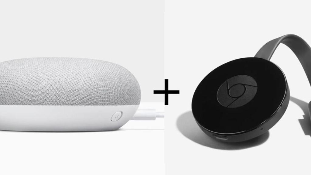 Pack de Google Chromecast y Google Home Mini