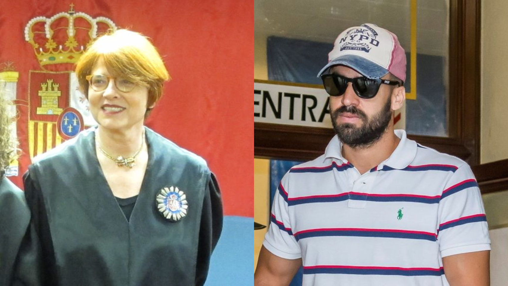 La jueza Fernandino y Antonio Manuel Guerrero.