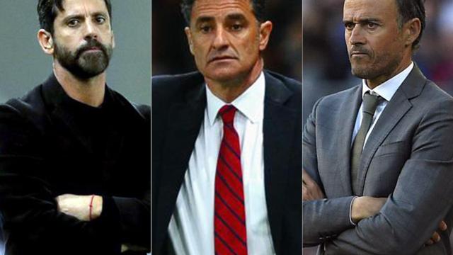 Quique, Míchel y Luis Enrique son los tres candidatos para sustituir a Hierro.