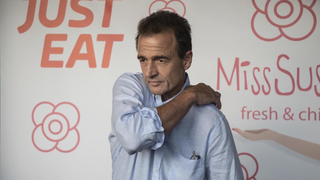 Alessandro Lequio a su llegada al evento.