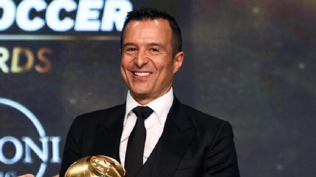 Jorge Mendes en los Globe Soccer Awards