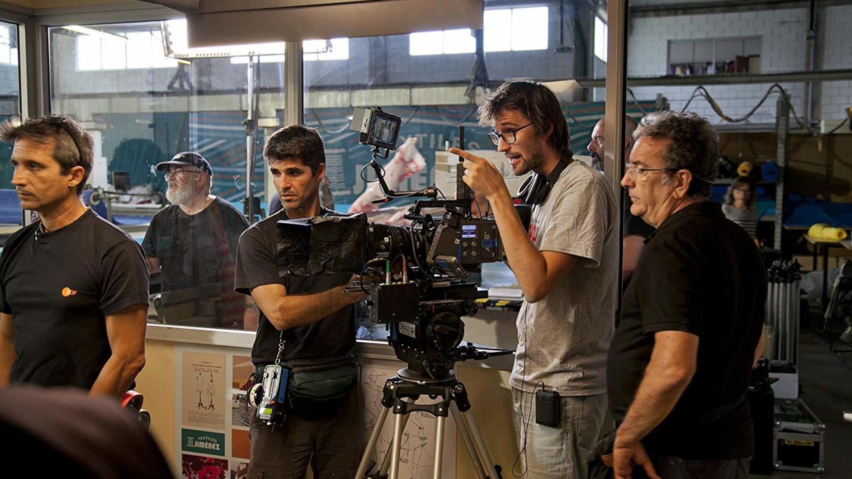 Dani de la Orden en el rodaje.