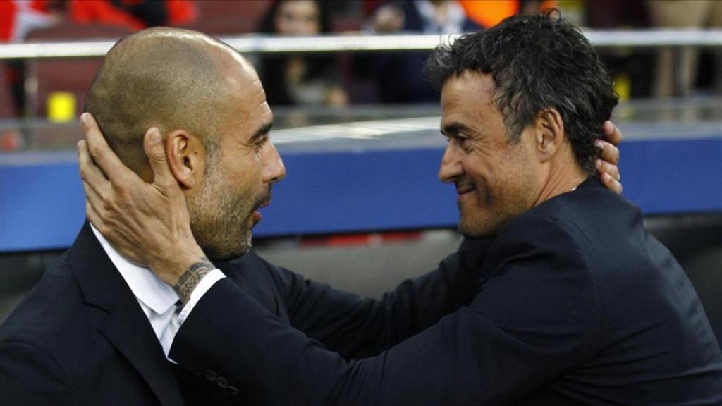 Pep Guardiola y Luis Enrique.