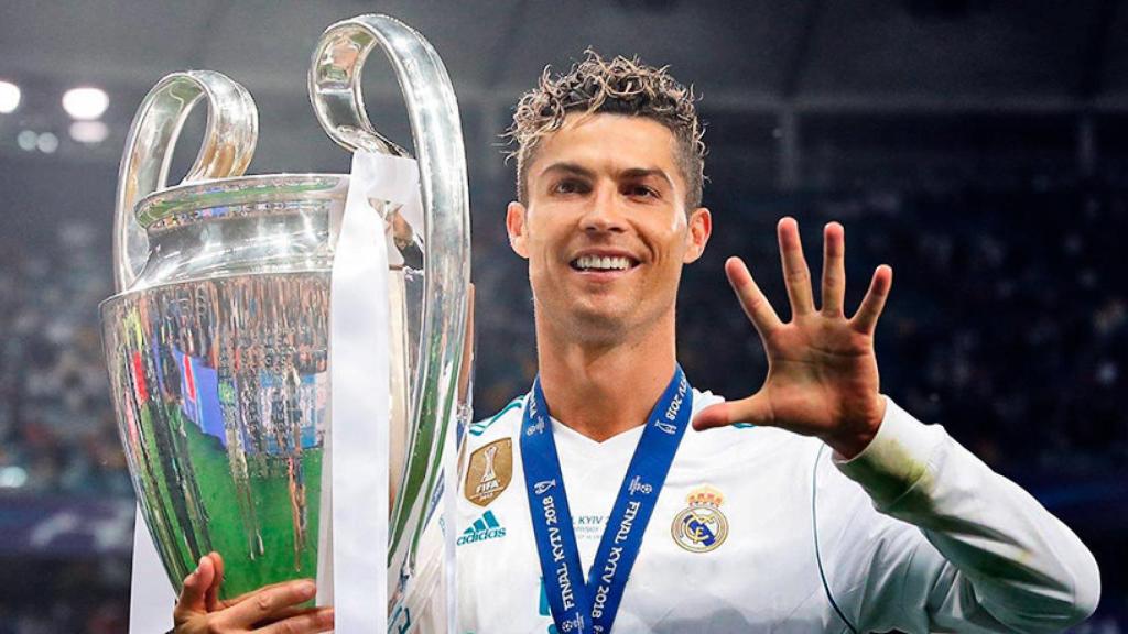 Cristiano Ronaldo con la Liga de Campeones