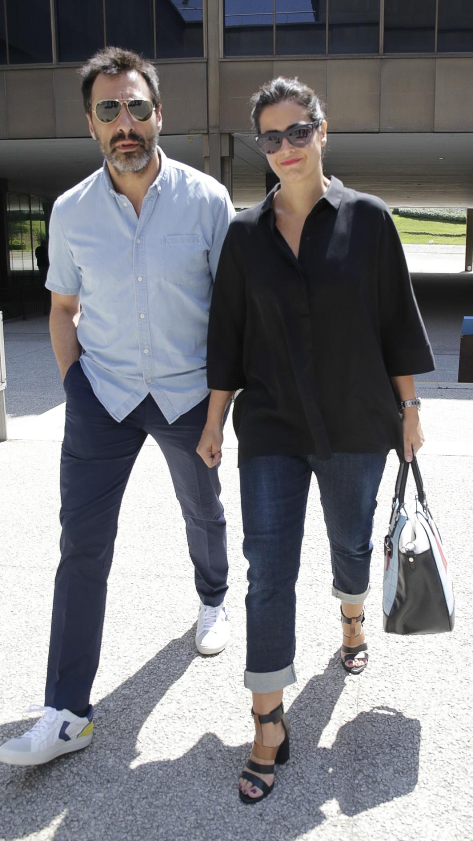 Nuria Roca y su esposo.