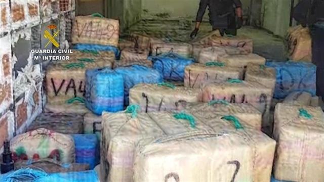 La mercancía de hachís incautada