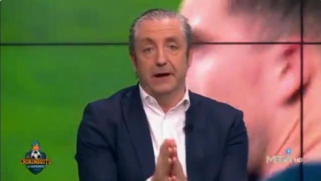 Josep Pedrerol en El Chiringuito. Foto: Twitter (@elchiringuitotv)