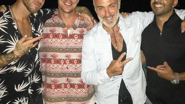 Sergio Ramos, Dj Diplo, Gianluca Vacchi y Luis Fonsi.