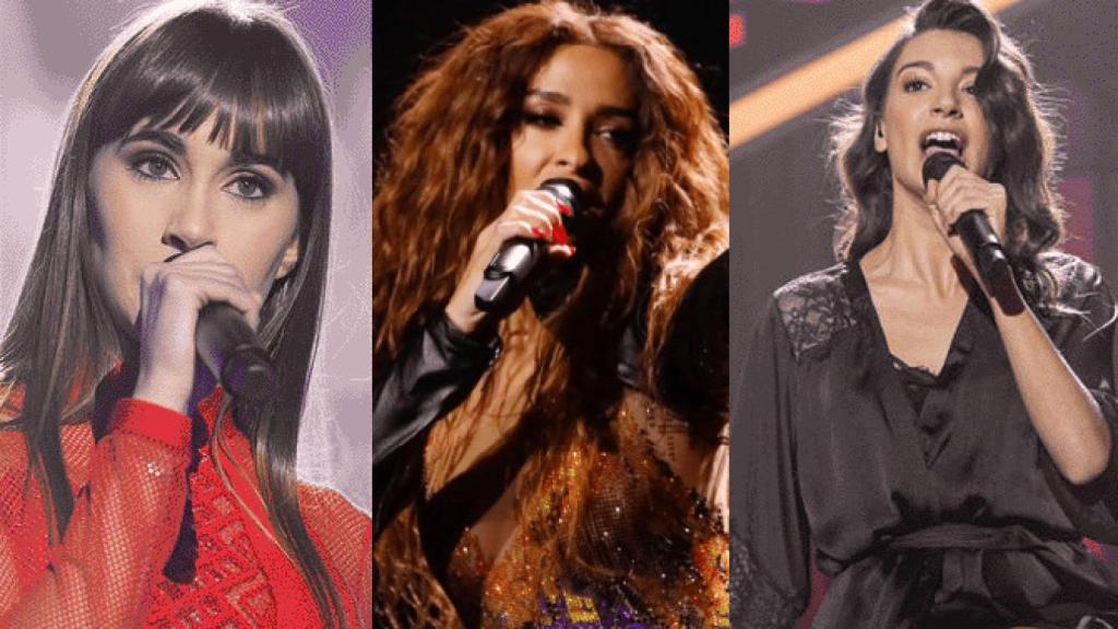 Eleni Foureira canta 'Lo malo' junto a Aitana y Ana Guerra
