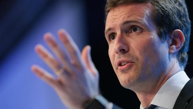 Pablo Casado durante su discurso.