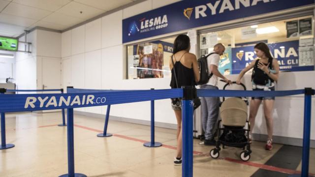 Una imagen de archivo de una oficina de venta de Ryanair.