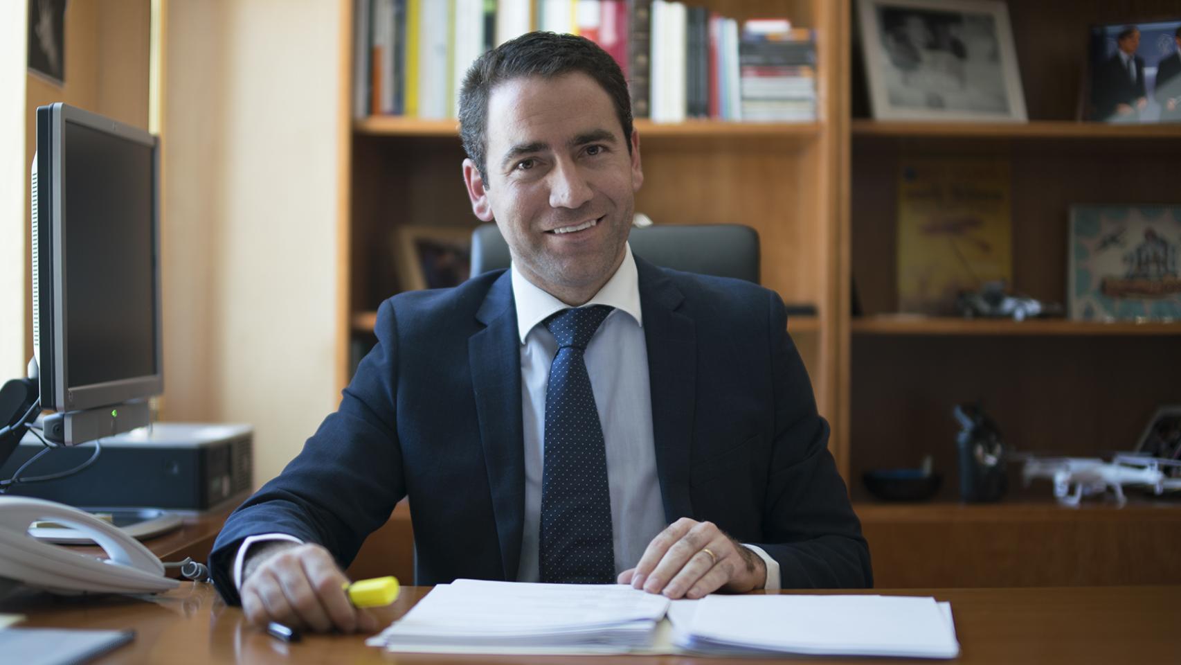 El secretario general del PP, Teodoro García Egea, en una entrevista hace unos meses con EL ESPAÑOL.