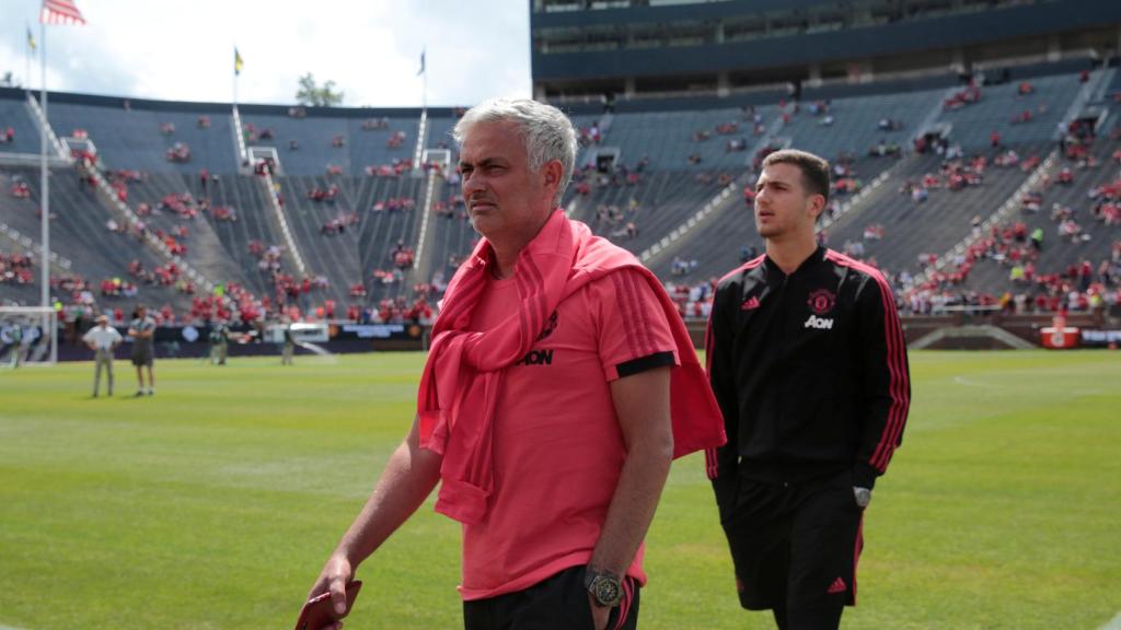 Jose Mourinho, antes del encuentro ante el Liverpool de la International Champions Cup