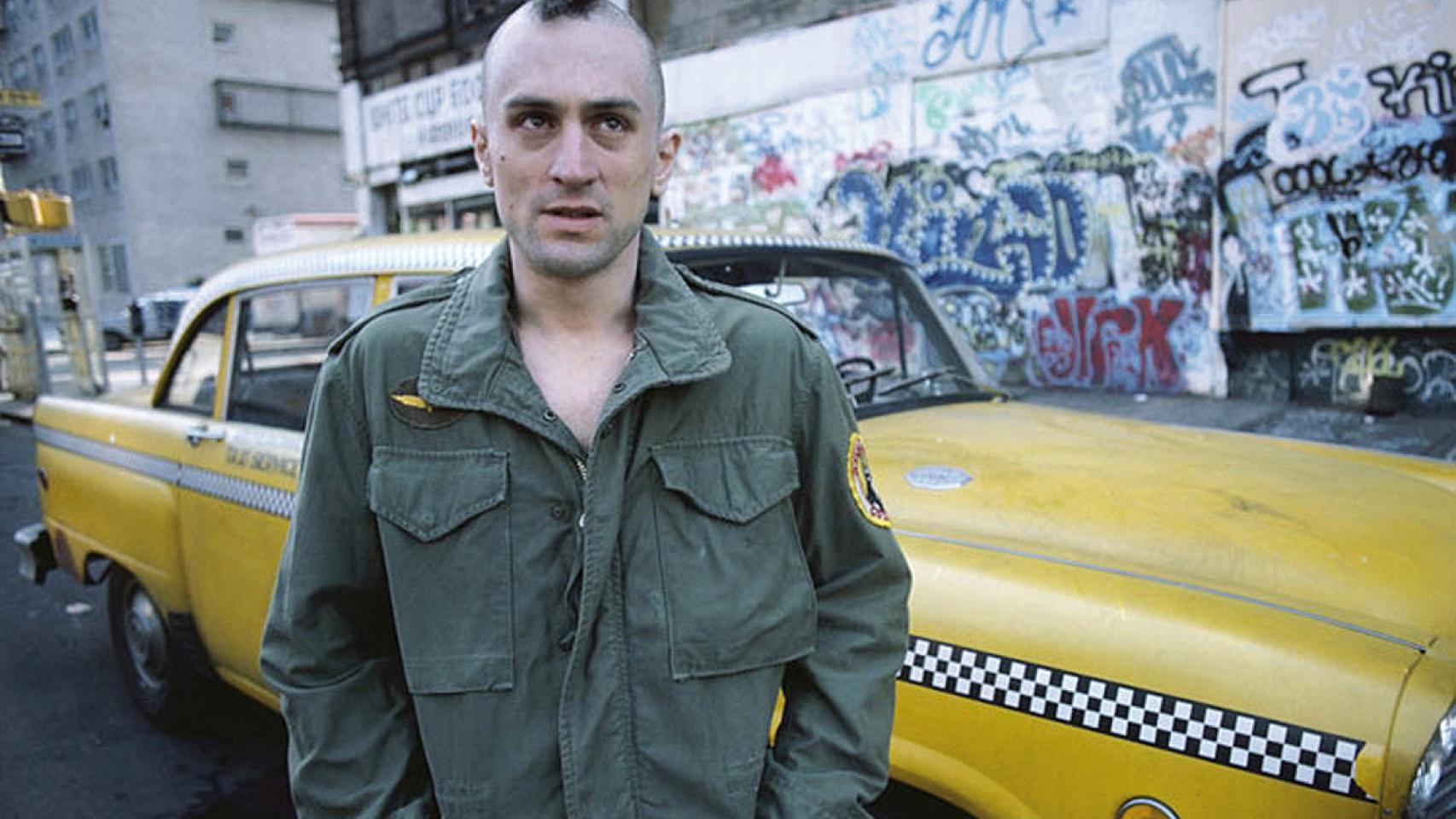 Robert De Niro en la legendaria Taxi Driver.