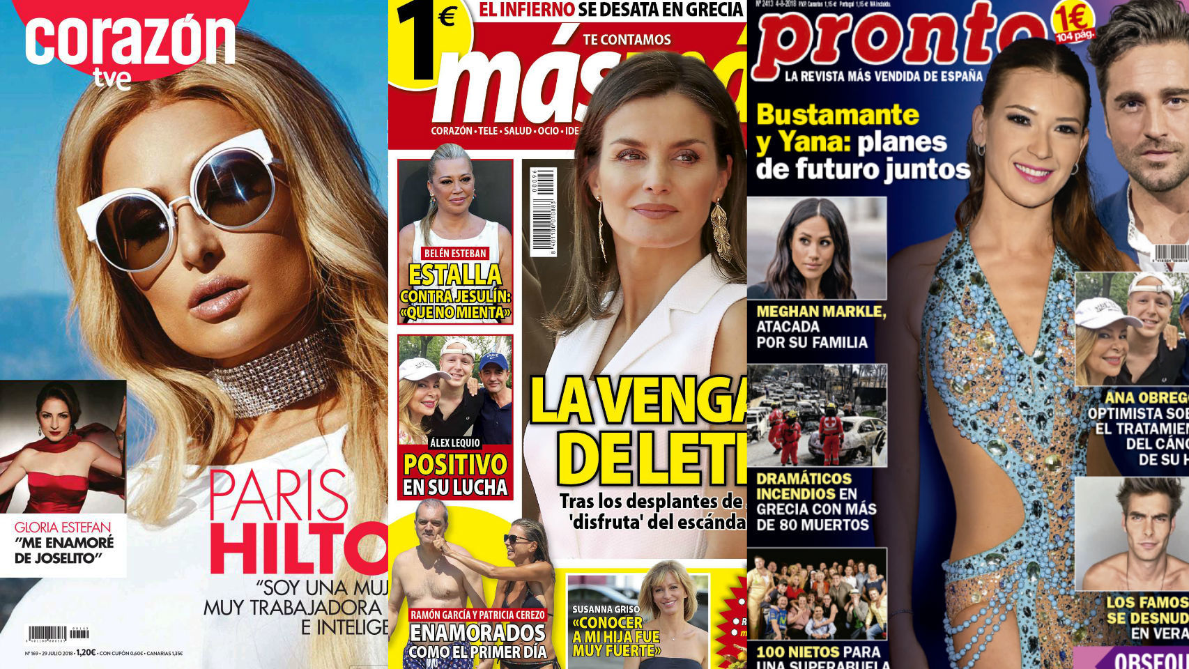 Estas son las revistas de este lunes 30 de julio.