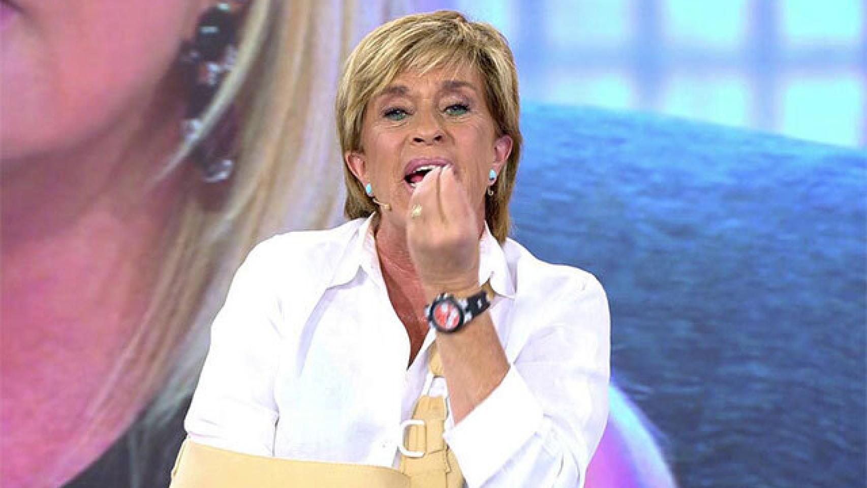 Chelo amenaza con dimitir de 'Sálvame' tras una discusión con Rafa Mora