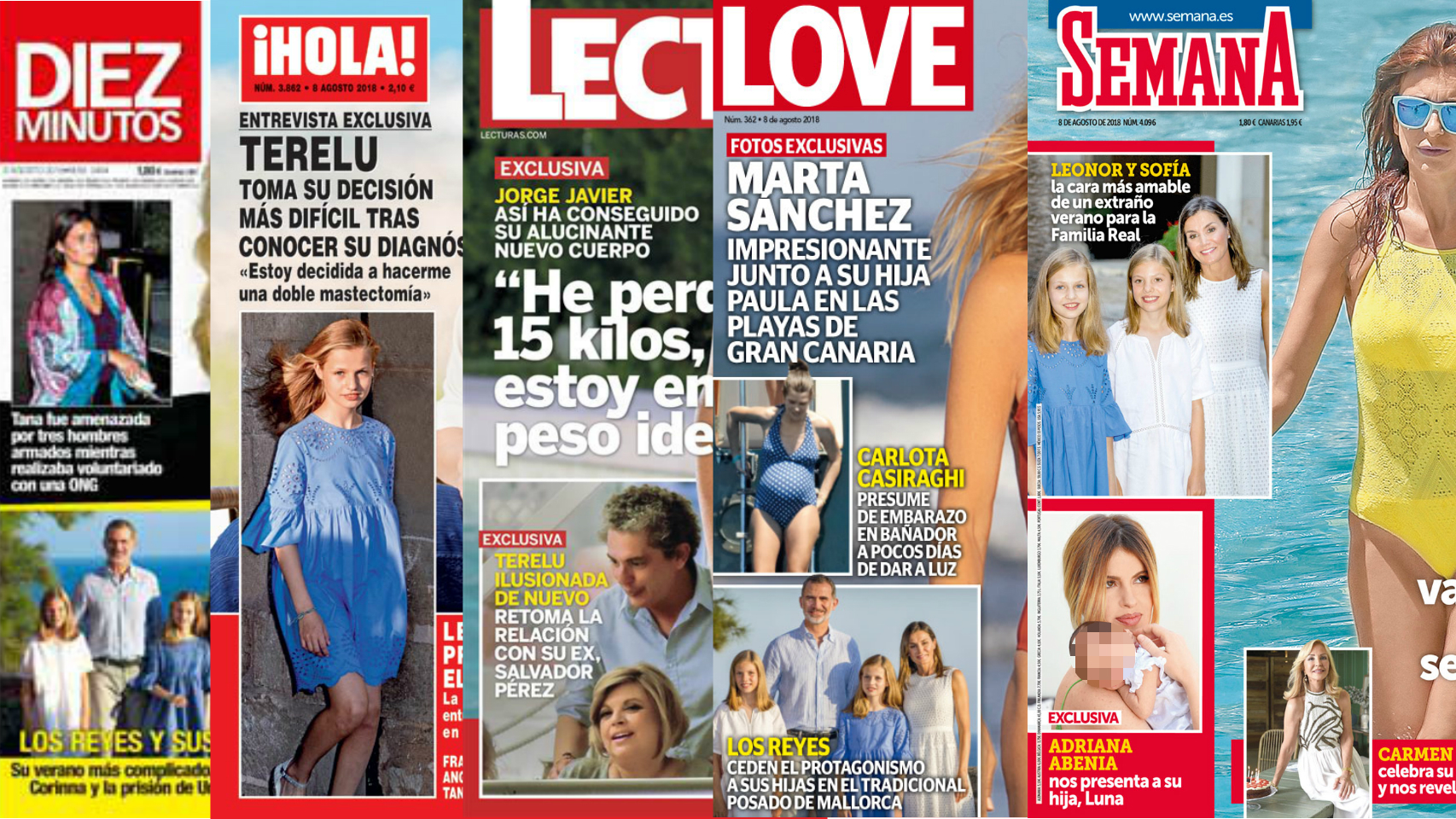 Las portadas de las revistas este miércoles.