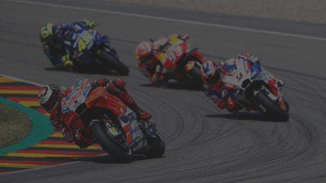 Jorge Lorenzo, liderando una carrera de MotoGP