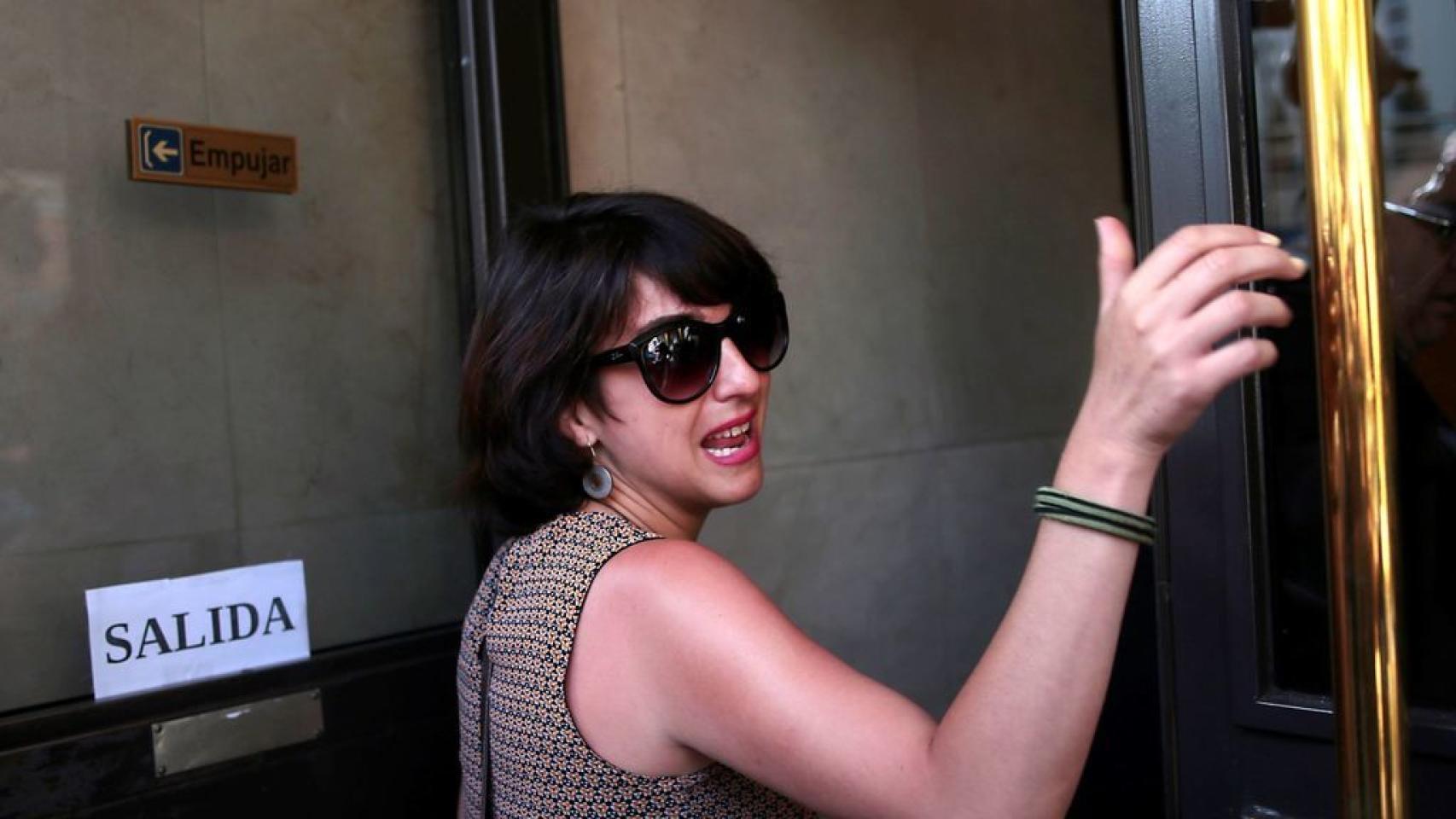 Juana Rivas en el Juzgado de Granada.