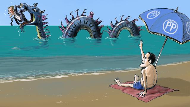 Inofensiva serpiente de verano