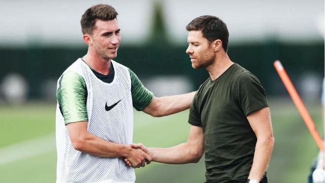 Xabi Alonso en el entrenamiento del City. Foto: mancity.com