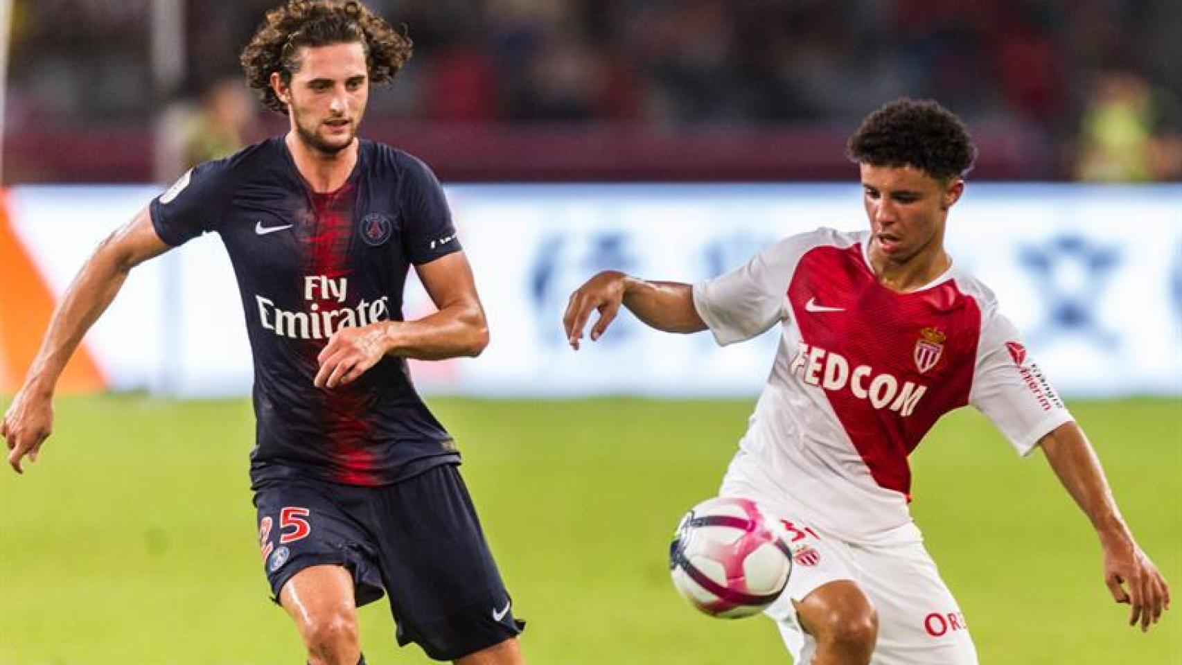Rabiot, en un partido del PSG
