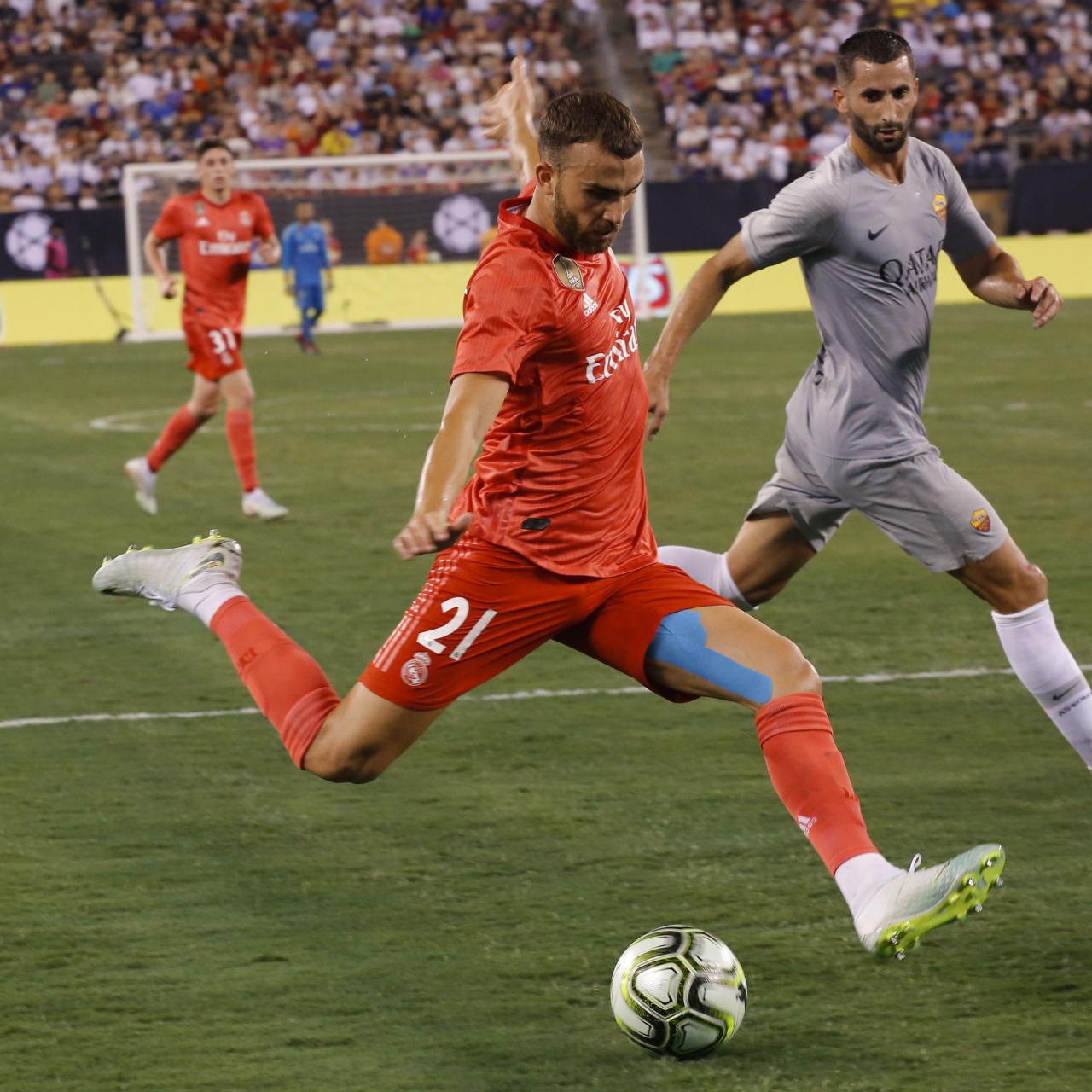 Borja Mayoral, durante un partido de pretemporada.