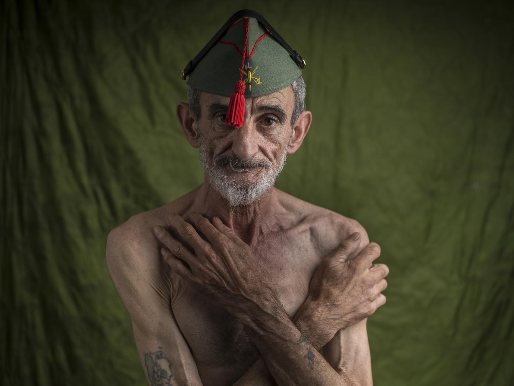 José Antonio Sánchez Paz, 60 años, caballero legionario.