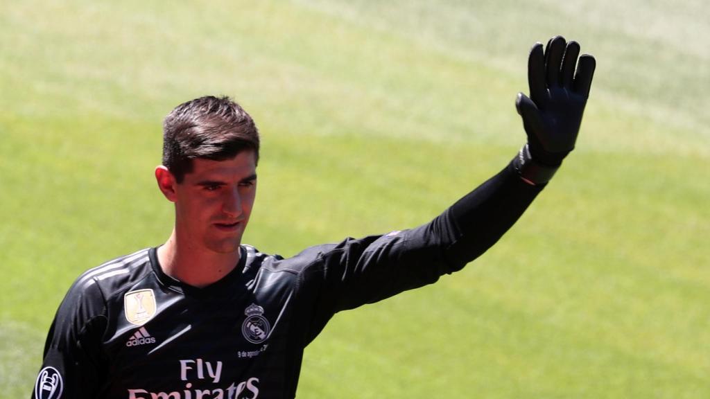 Courtois, durante su presentación.