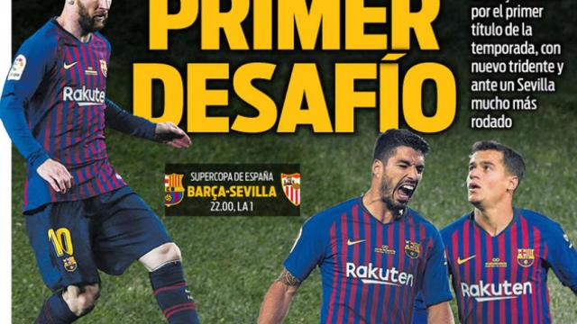 La portada del diario Sport (12/08/2018)