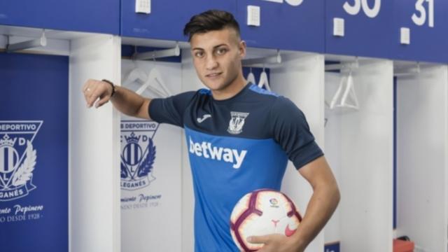 Óscar Rodríguez, cedido al Leganés. Foto: cdleganes.com
